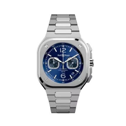 BELL & ROSS  BR 05 CHRONO BLUE STEEL BR05C-BU-ST/SST
