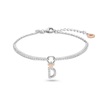 COMETE Bracciale in argento lettera D BRA 180