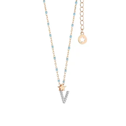 COMETE Girocollo in Argento Lettera V GLA 194