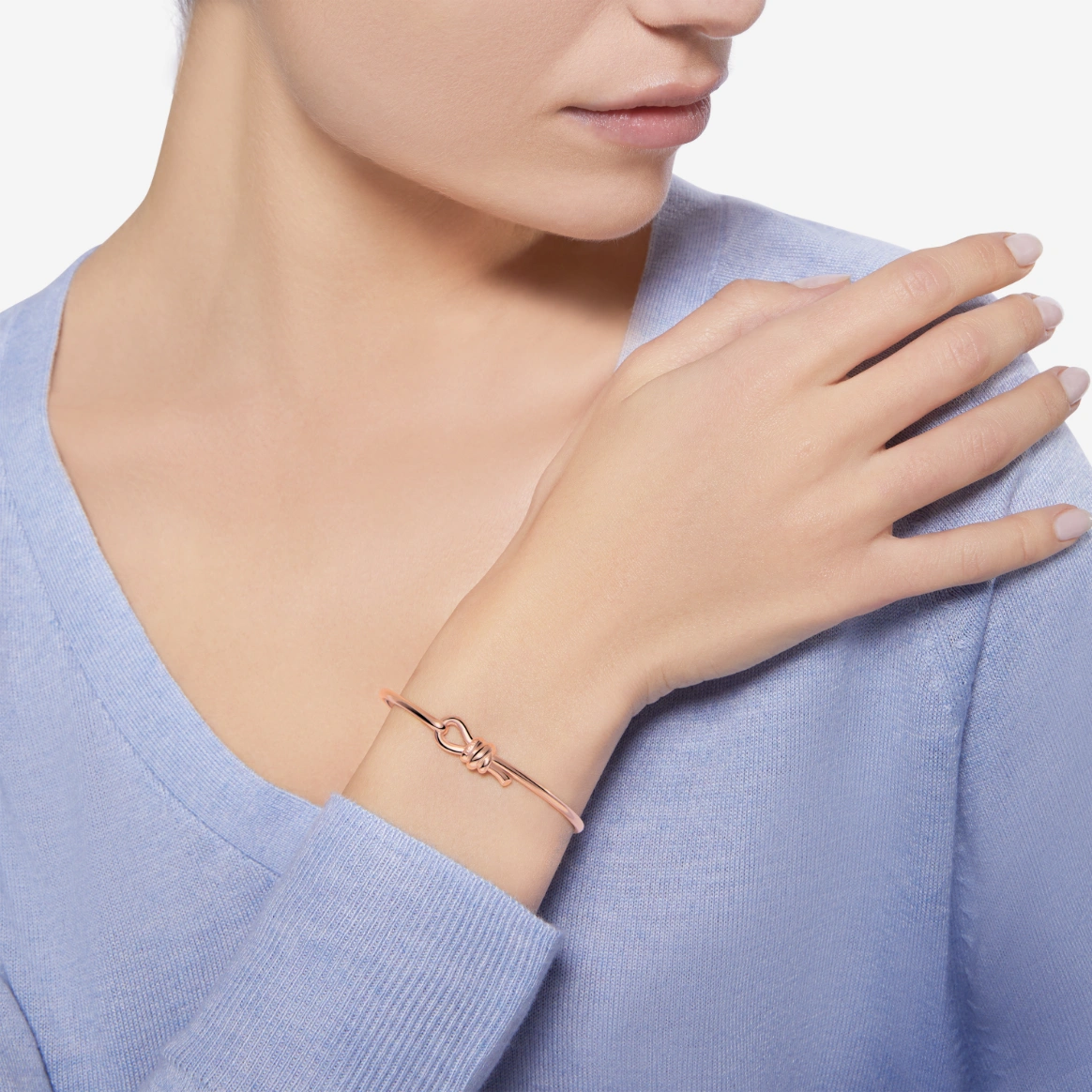 Dodo BRACCIALE BANGLE NODO ORO ROSA DBC4012KNOT00009R