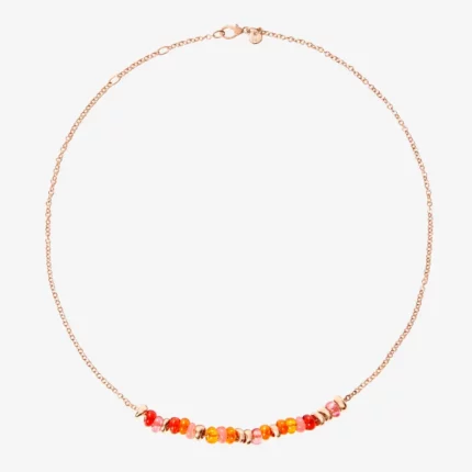 Dodo collana rondelle argento dorato & pet DCC2008RONDERORAG42