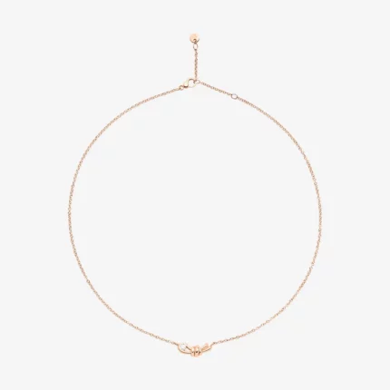 Dodo collana nodo oro rosa & diamante bianco DCC3003KNOT0DB09R42