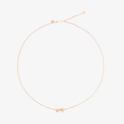 Dodo collana stella cometa oro rosa & diamante DCC4004XSTARDB09R42
