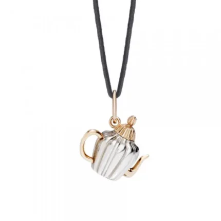Pomellato Ciondolo Teiera Oro Rosa e Argento M.B108/O7/A/RIGA