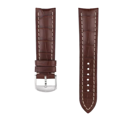 Cinturino Breitling in pelle di coccodrillo marrone 24 MM 1062PL