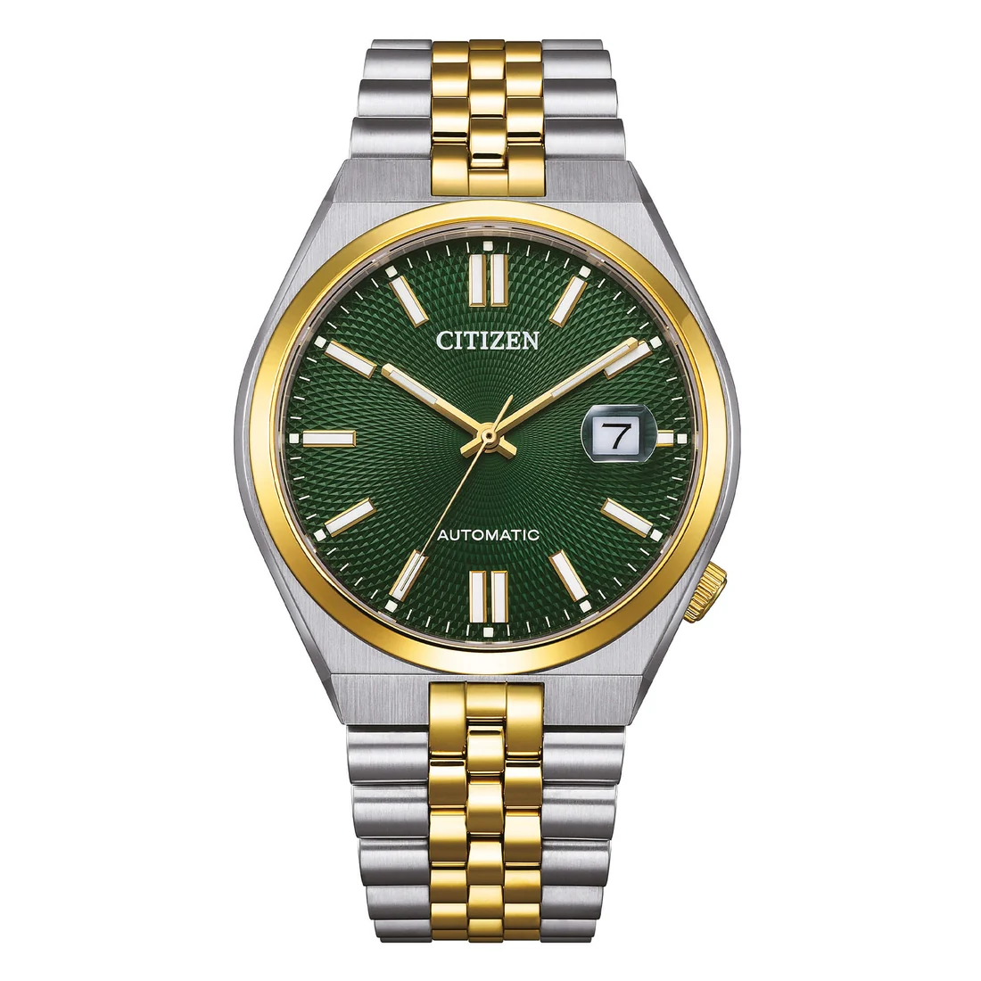 orologio-citizen-tsuyosa-NK0024-54X-verde-radiale-acciaio-oro-bracciale-jubilee_1800x1800 Citizen TSUYOSA Automatic 40mm NK0024-54X - immagine 1